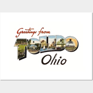 Greetings from Toledo Ohio Posters and Art